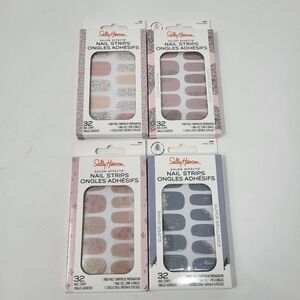 Bundle Of 4 Sally Hansen‎ Salon Effects Nail Strips 32 Strips Per Pack Manicure